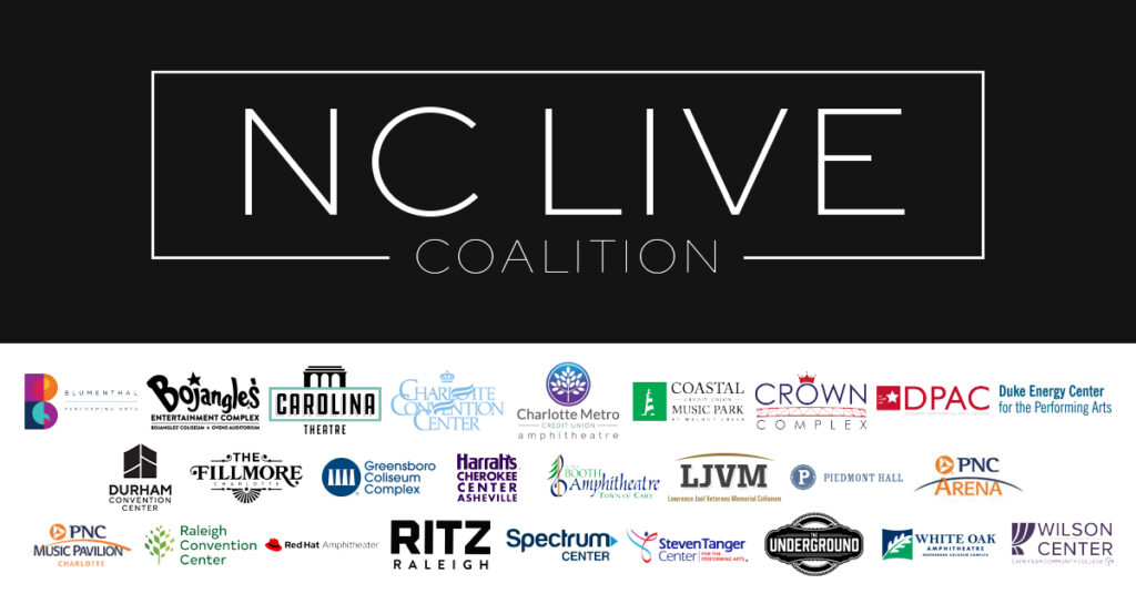 NC Live Coalition graphic of members (listed below)